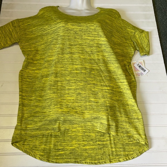 LulaRoe Yellow Microstriped Irma Tunic Top-0920 - Picture 9 of 10